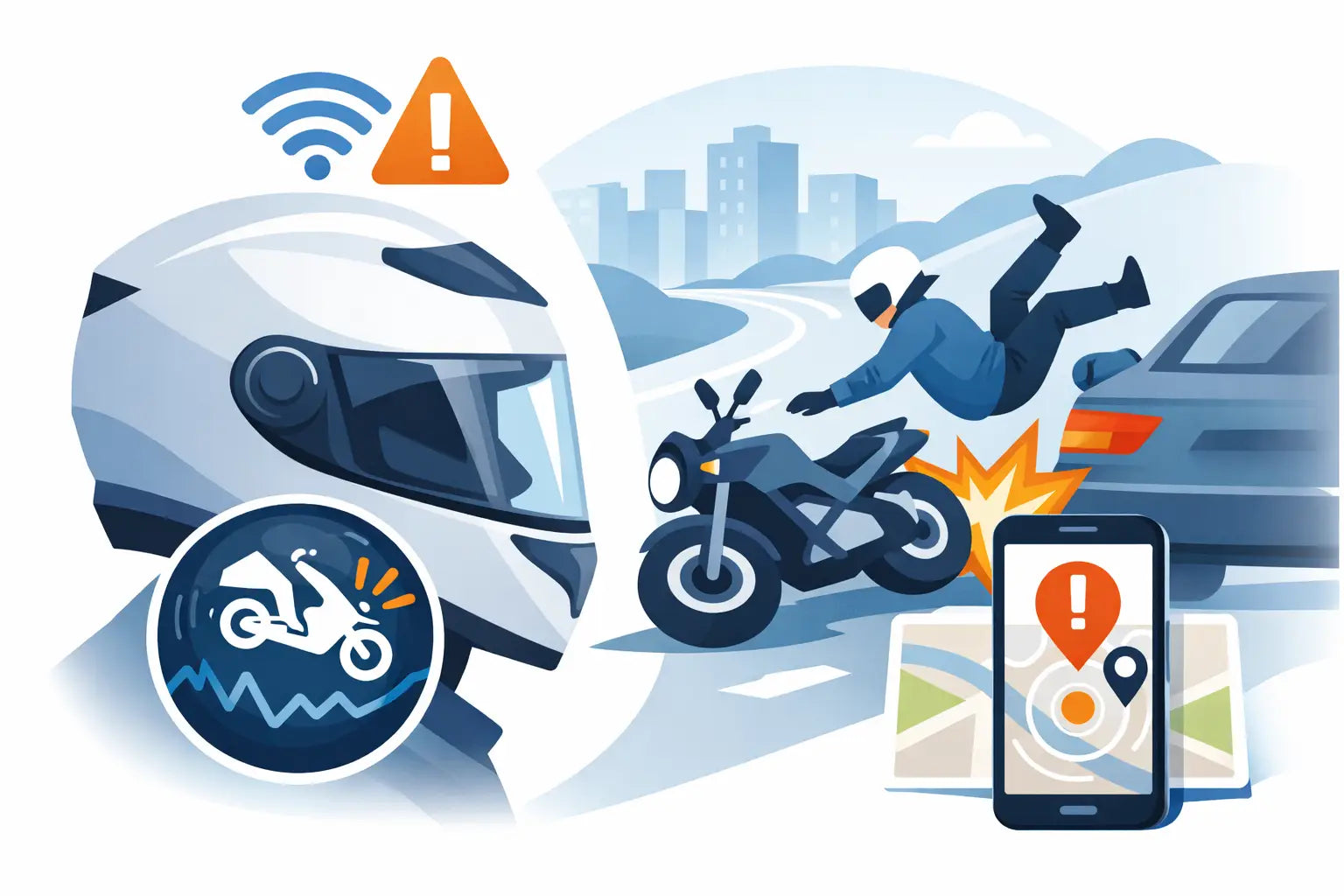 Smart Helmet Crash Detection for Confident Rides